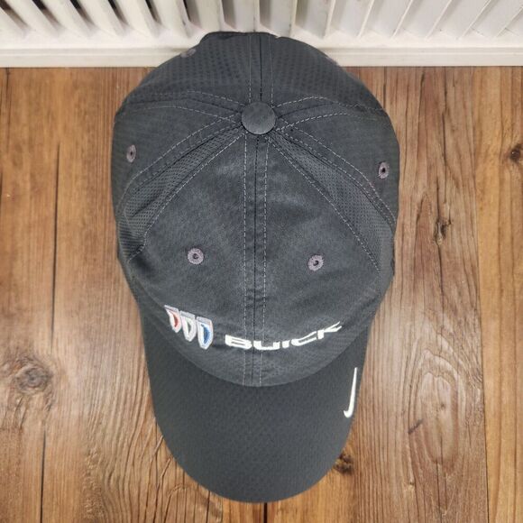 Buick Nike Heritage86 Dri-Fit Strapback Running Hat Cap Black Cars Luxury Swoosh - Picture 7 of 11